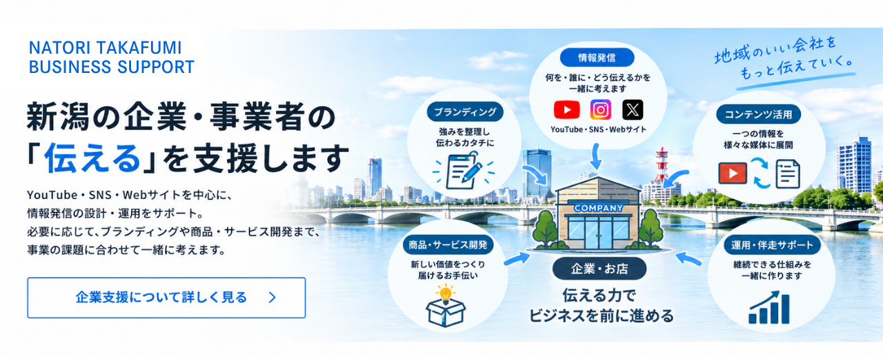 新潟の企業・事業者の情報発信を支援します